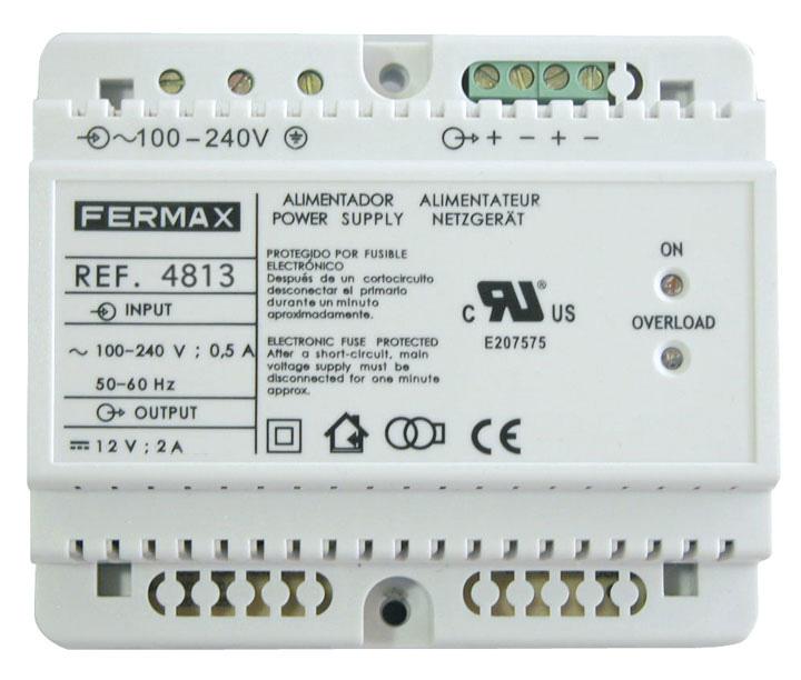 ALIMENTADOR DIN6 100-240VAC/12VDC-2A